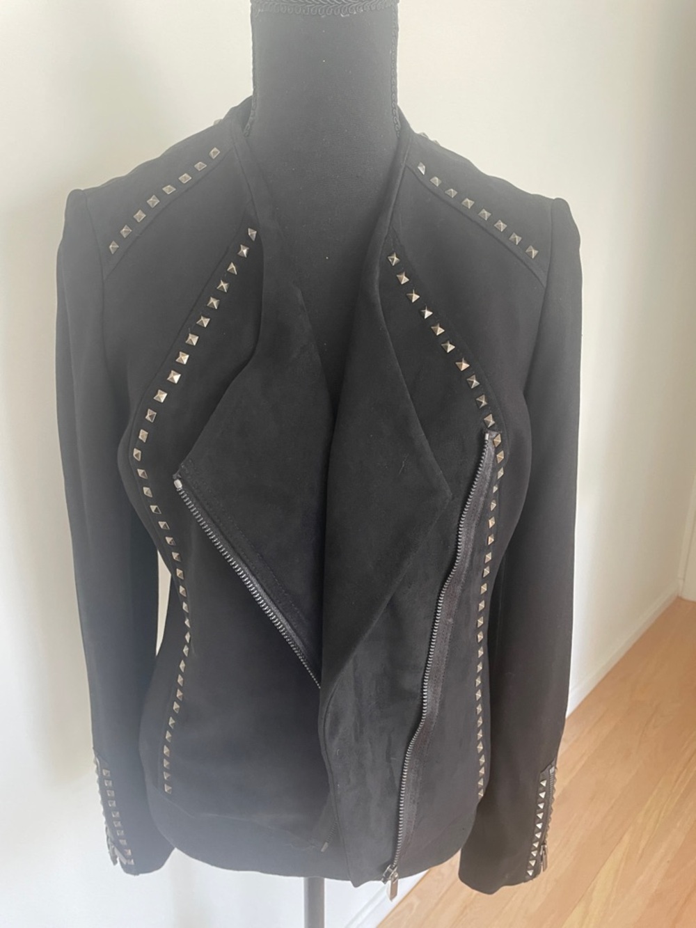 Black Stud-Trim Women's Jacket - Cache